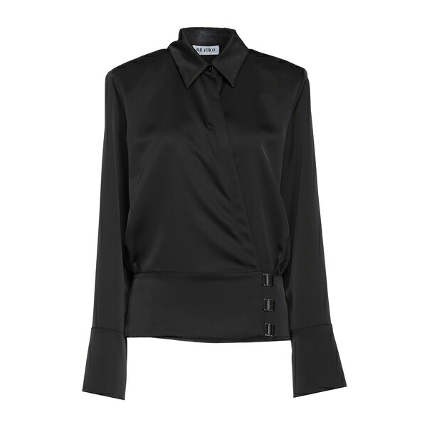 【送料無料】 ジ アティコ レディース シャツ トップス Shirts Black｜asty