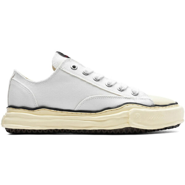 Maison Mihara Yasuhiro ミハラヤスヒロ メンズ スニーカー 【Maison Mihara Yasuhiro Peterson OG Sole Canvas Low White】 サイズ US_10(28.0cm) White/Black｜asty
