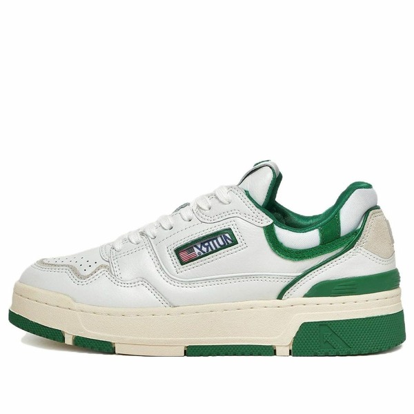 AUTRY オートリー メンズ スニーカー  【Autry CLC Leather Sneakers \u0027White Green\u0027 ROLM-MM09】  大きさ US_7(25.0糎)