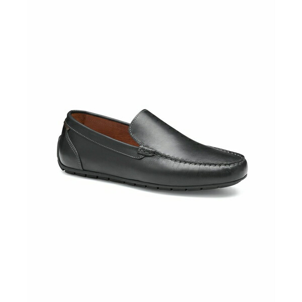 ジョンストンアンドマーフィー メンズ スリッポン・ローファー シューズ Men's Beck Venetian Loafer Black full grain画像