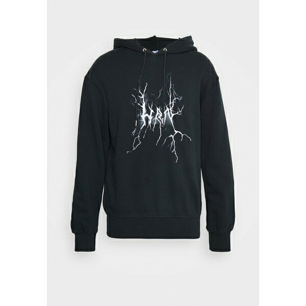 即納-96時間限定 ハン コペンハーゲン パーカー・スウェットシャツ メンズ アウター ARTWORK HOODIE Sweatshirt faded  black
