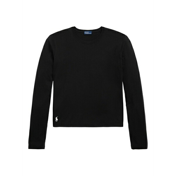 ラルフローレン レディース Tシャツ トップス Long-sleeve t-shirt Black|asty