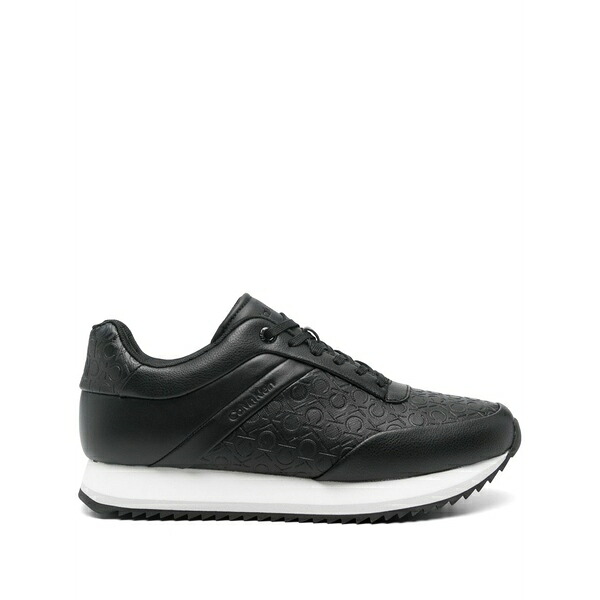 カルバンクライン レディース スニーカー シューズ Logo sneakers Black｜asty