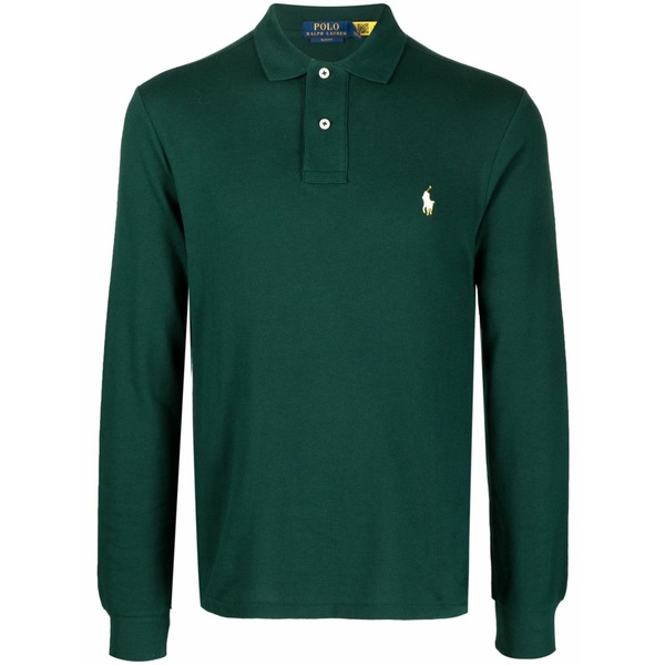 ラルフローレン メンズ スポーツシャツ トップス Logo-embroidered polo shirt Green メンズファッション-ポロシャツ