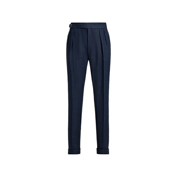 ラルフ・ローレン パープルレーベル メンズ カジュアルパンツ ボトムス Byron pleated trousers Blue|asty