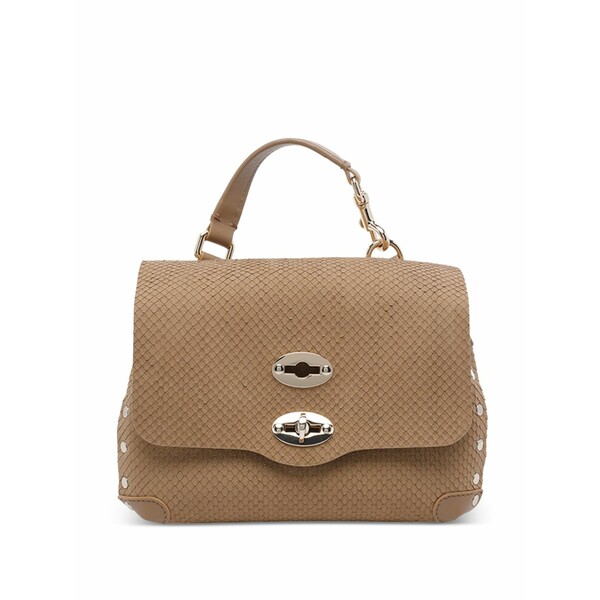 ザネラート レディース トートバッグ バッグ Postina turn-lock-closure tote bag Brown｜asty