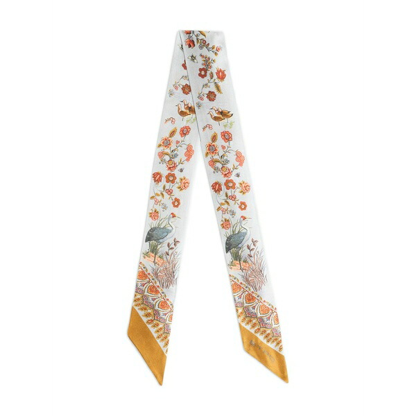 エトロ レディース えり巻き・袈裟・えり巻き 付属品 Paisleyina paisley flora fauna-print silk scarf Neutrals