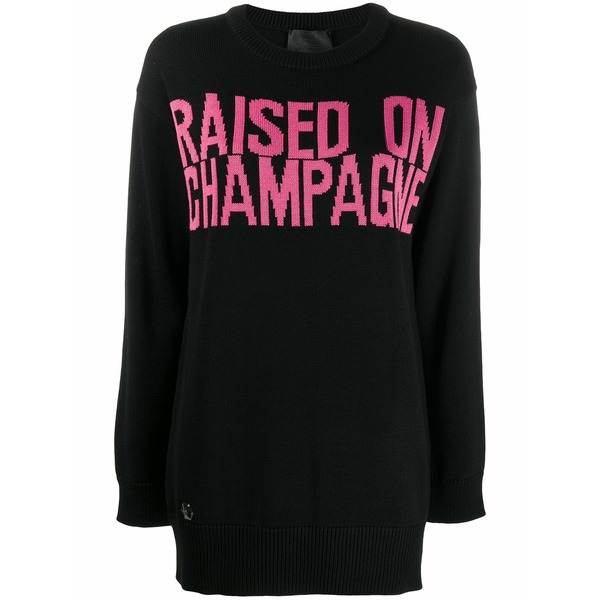 フィリッププレイン レディース ニット&セーター アウター Statement jumper Black｜asty