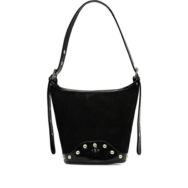 イロ レディース トートバッグ バッグ Mini studded tote bag Black|asty