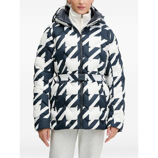ヘリーハンセン レディース 上衣＆上衣 アウター Houndstooth-pattern down jacket Blue