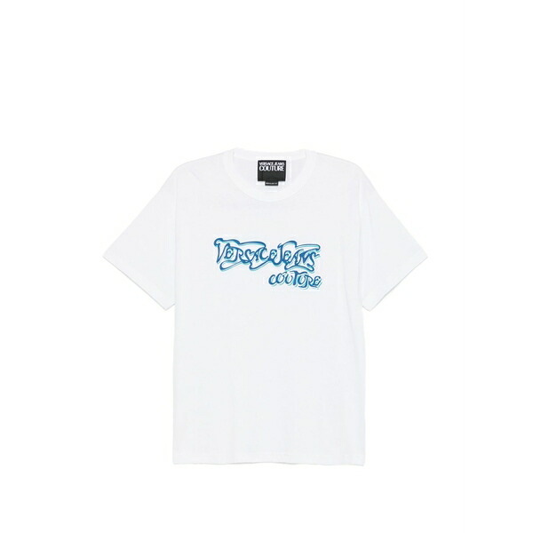 呼びりん探し回る メンズ プルオーバー トップス Logo-print t-shirt White