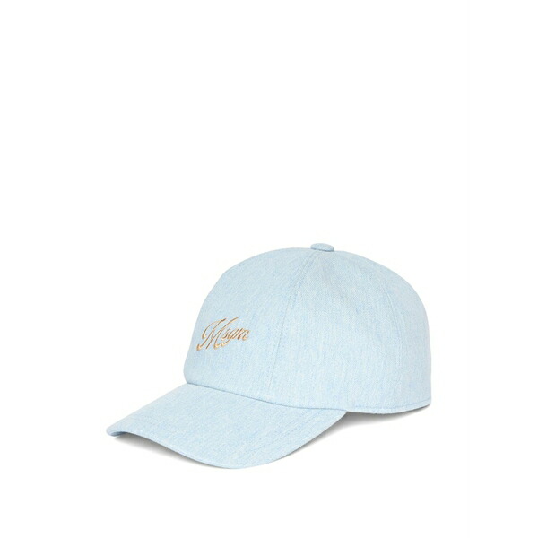 エムエスジイエム レディース 帽子 アクセサリー Embroidered cap hat Blue｜asty