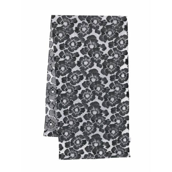 タルボールホフ レディース えり巻き・袈裟・えり巻き 付属物 Floral-print scarf Black