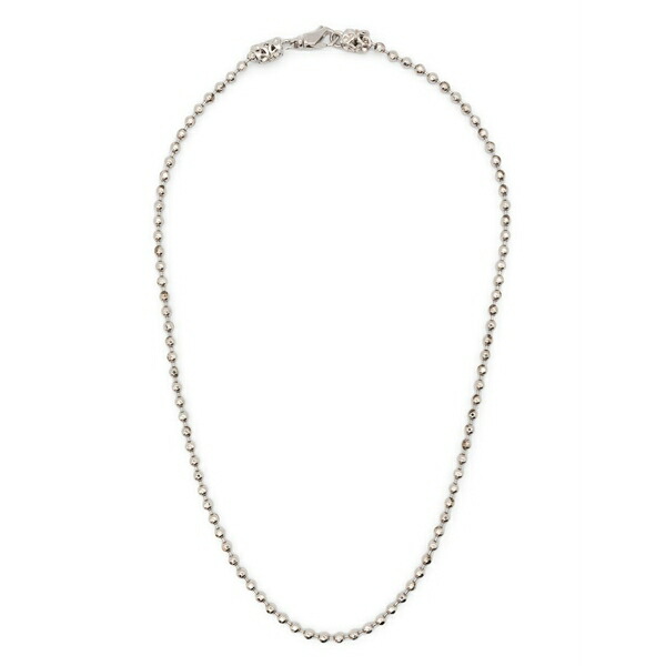 エマニュエレ ビコッキ メンズ 頸飾り・チョー鉄道車両 添え物 Small beaded necklace Silver