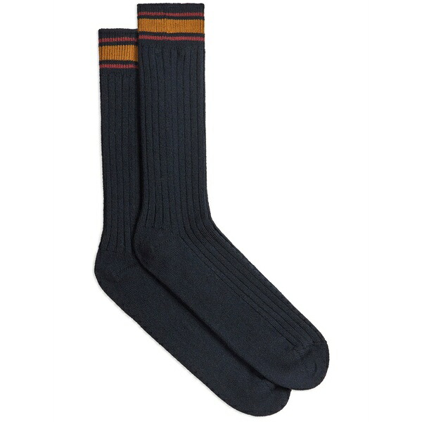 エトロ レディース ソックス アンダー御召しもの Stripe-detailing socks Blue