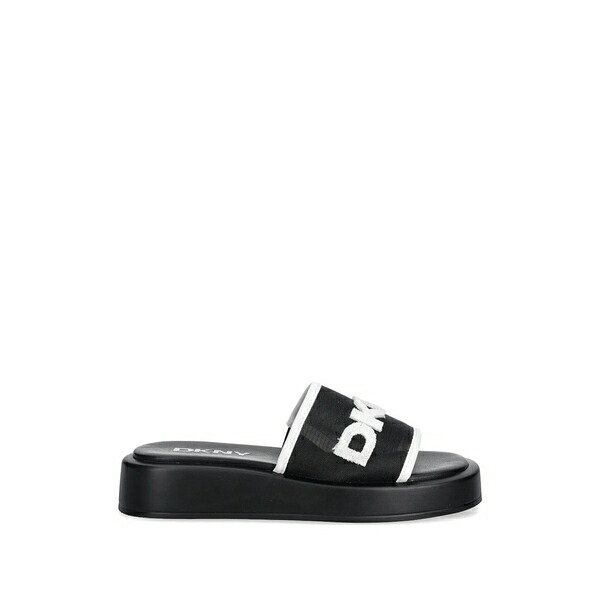 ダナ キャラン ニューヨーク レディース サンダル シューズ Logo flatform slide Black|asty