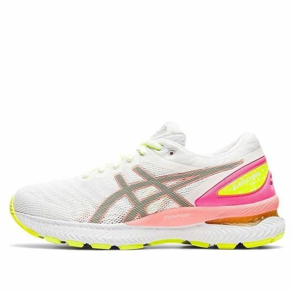 ASICS アシックス レディース スニーカー 【(WMNS) ASICS Gel-Nimbus 22 Lite-Show 'White Sun Coral' 1012A766-100】 サイズ US_7.5(24.5cm)｜asty