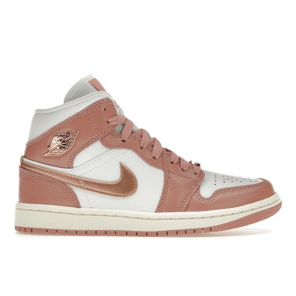 Jordan ジョーダン レディース スニーカー 【Jordan 1 Mid SE Red Stardust (Women's)】 サイズ US_8(25.0cm) Red Stardust/White/Sail/Metallic Copper