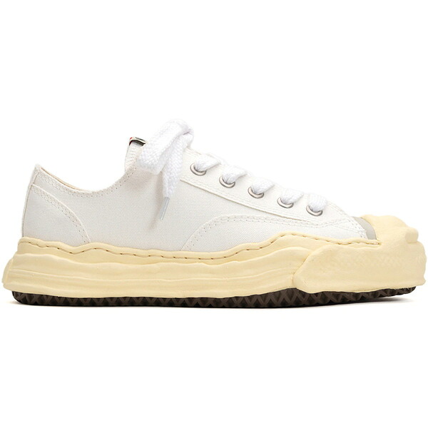 Maison Mihara Yasuhiro ミハラヤスヒロ メンズ スニーカー 【Maison Mihara Yasuhiro Hank VL OG Sole Canvas Low White】 サイズ US_7.5(25.5cm) White|asty