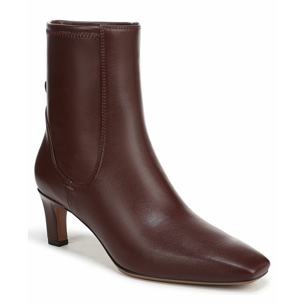 フランコサルト レディース ブーツ シューズ Women's Tarrin Square Toe Zip Short Boots Oxblood Red Faux Leather画像