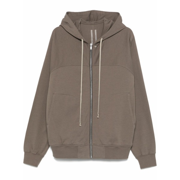 リックオウエンス メンズ パーカー・スウェットシャツ アウター Zip-up hoodie Neutrals