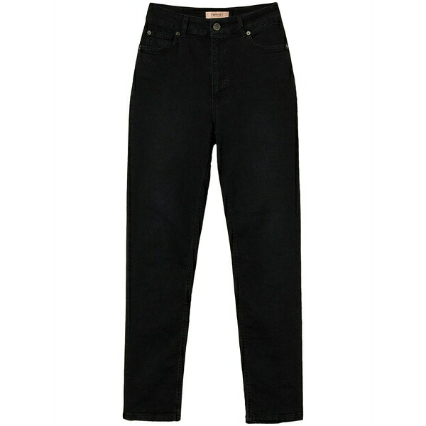 ツイン仕掛ける レディース ジーンズズボン下 ボトムス Slim-fit jeans Black