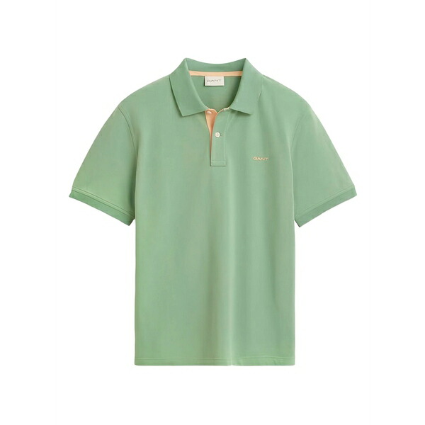ガント メンズ スポーツシャツ トップス Collared polo shirt Green