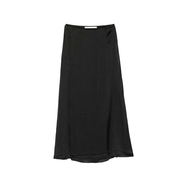 イザベル・ベネナート レディース スカート ボトムス Wrinkled maxi skirt Black｜asty