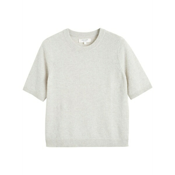 チンティアンドパーカー レディース Tシャツ トップス Cashmere t-shirt Neutrals|asty