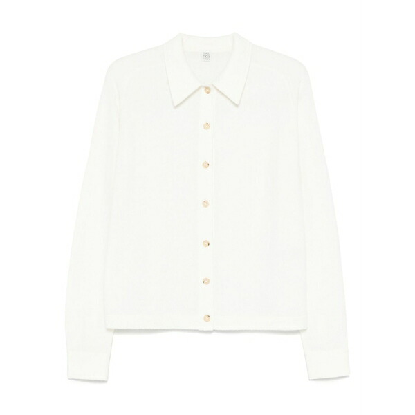 トーテム レディース ジレー アウター Cashmere cardigan White