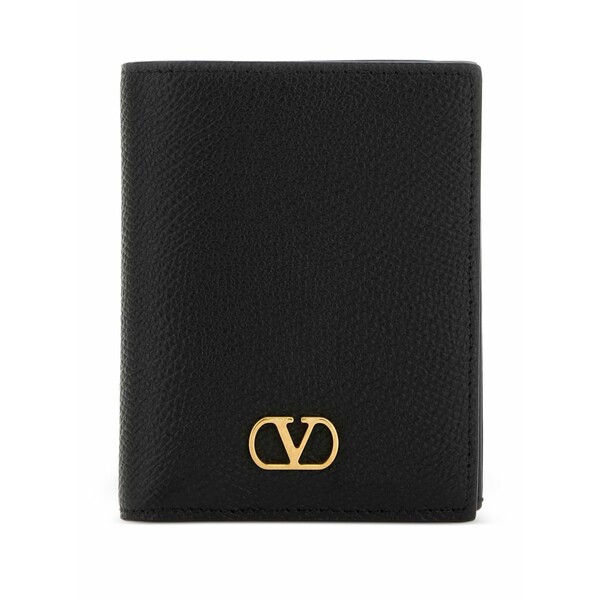 ヴァレンティノ ガラヴァーニ レディース 札入れ 佩び物 Logo-plaque wallet Black