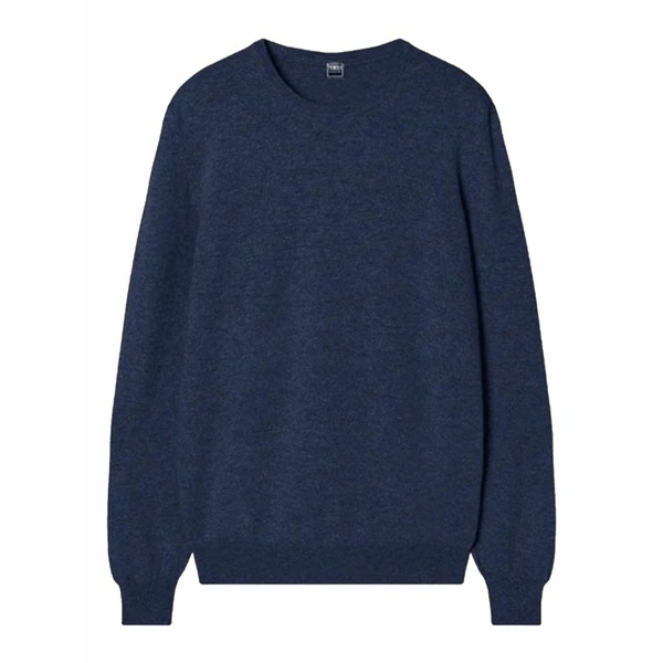 フェデーリ メンズ 編み物\u0026プルオーバー アウター Crew-neck cashmere sweater Blue