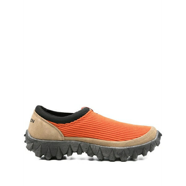 サロモン メンズ スニーカー シューズ Ribbed slip-on sneakers Orange