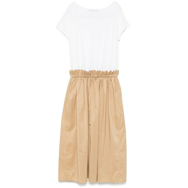 ファビアナ フィリッピ レディース ワンピース トップス Gathered-detail midi dress White｜asty