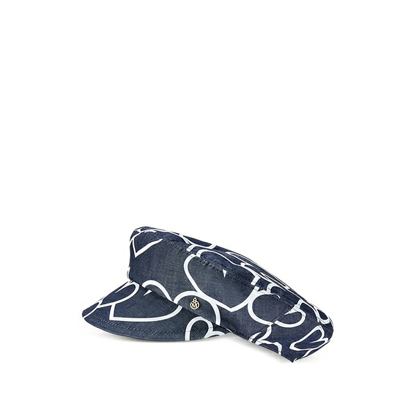 メゾンミッシェル  レディース かぶり笠 添え物 Peneloppe patterned hat Blue