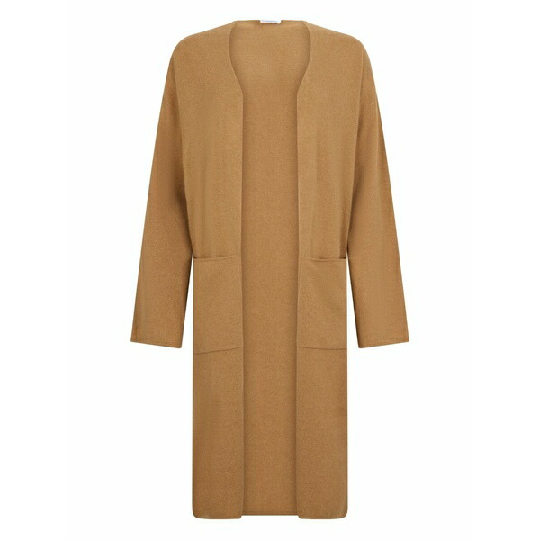 マロ レディース ジレー アウター Pocket cardigan Brown