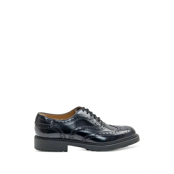 ドンカルズ メンズ お召しものシューズ シューズ Black leather oxfords Black