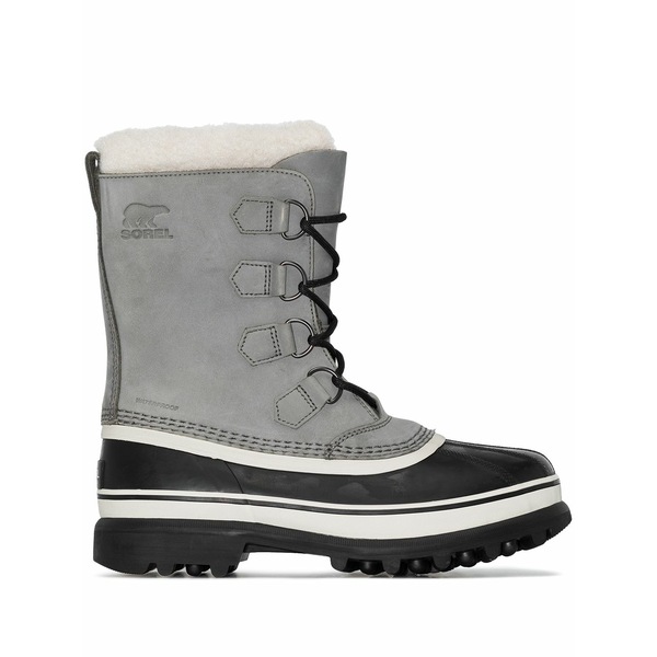 ソレル レディース ブーツ シューズ Caribou leather snow boots Grey