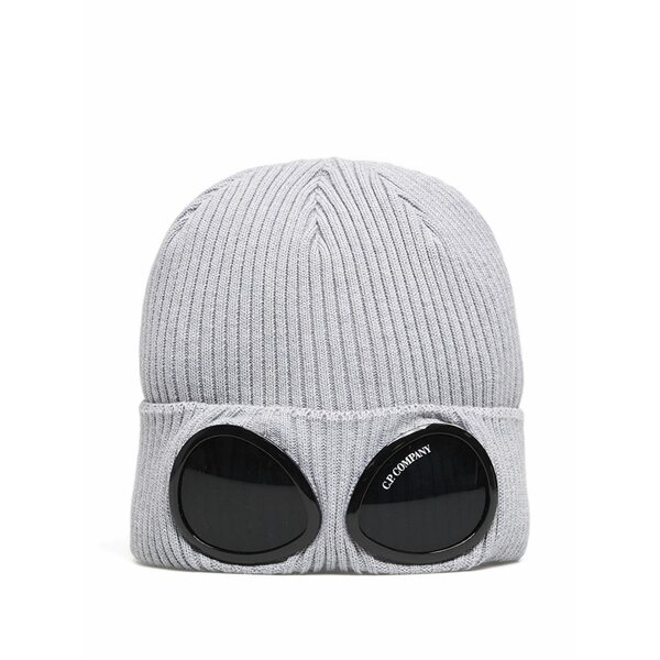 シーピーカンパニー メンズ かぶり笠 付属品 Knit beanie hat Grey