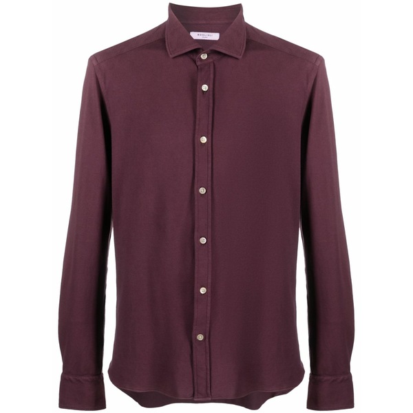 ボリオリ メンズ プルオーバー トップス Long-sleeve cotton shirt Red