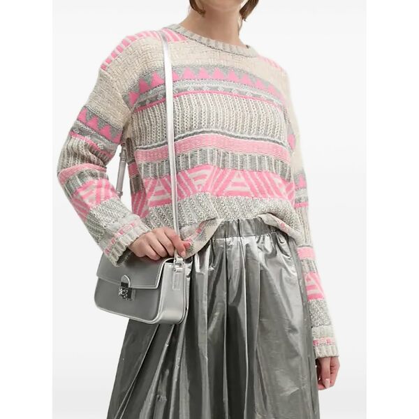 ウイ レディース ニット\u0026セーター アウター Geometric-pattern sweater  Neutrals