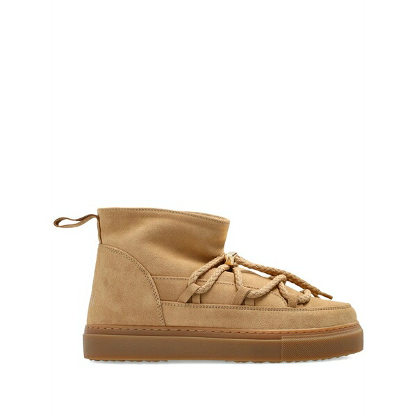 イヌイキー レディース ブーツ シューズ Braided-lace suede boots  Neutrals
