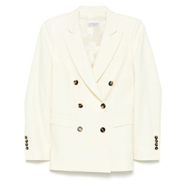 アルベルト ビアーニ レディース 上衣＆上衣 アウター Double-breasted blazer White