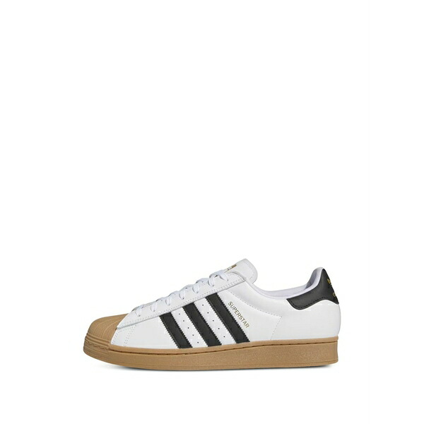 アディダス メンズ スニーカー シューズ Superstar logo-print sneakers White