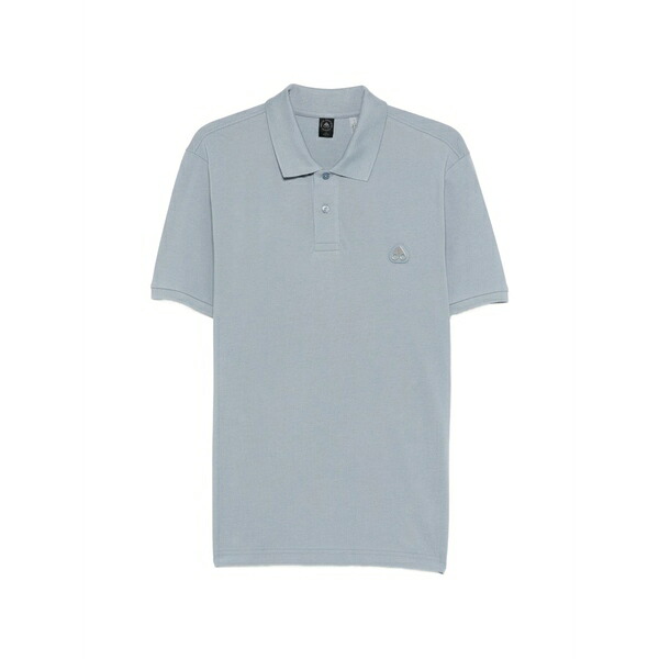 ムースナックルズ メンズ スポーツシャツ トップス Everett emblem short-sleeve polo shirt Blue