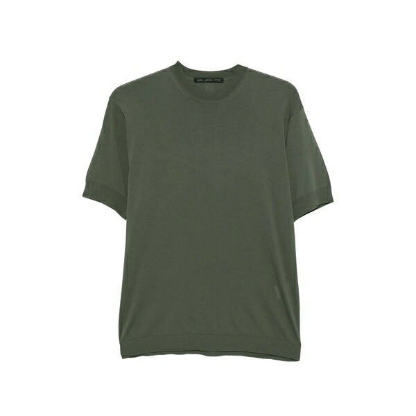 ロウブランド メンズ Tシャツ トップス Fine-knit t-shirt Green｜asty