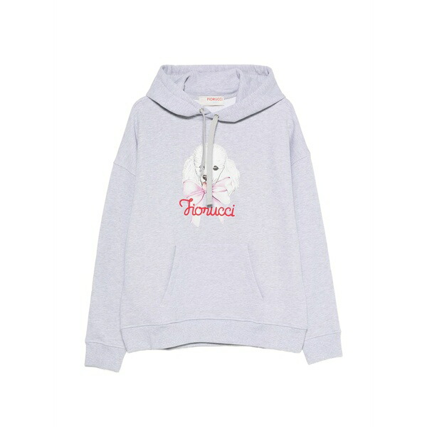 フィオルッチ レディース パーカー・スウェットシャツ アウター Poodle-print hoodie Grey