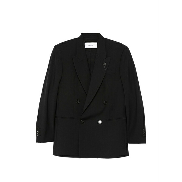 ラルディーニ レディース ジャケット&ブルゾン アウター Cameron double-breasted blazer Black|asty