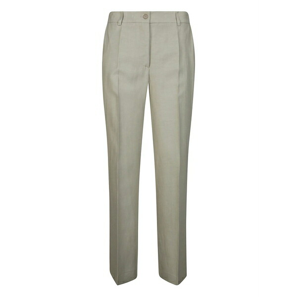 パロッシュ レディース カジュアルパンツ ボトムス Pleated straight trousers Grey