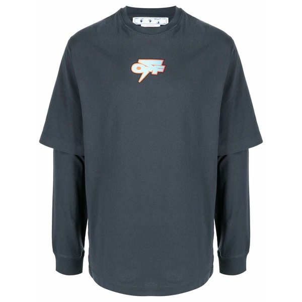 象牙色 メンズ プルオーバー トップス Degrad?? thund skate layered t-shirt Blue